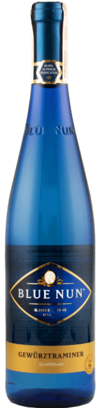 12,95 € 免费送货 | 白酒 Langguth Blue Nun Q.b.A. Rheinhessen 德国 Gewürztraminer 瓶子 75 cl