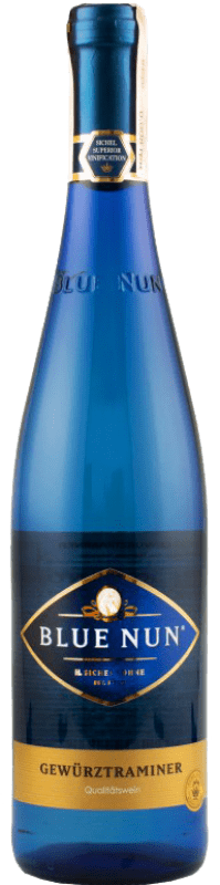 12,95 € Kostenloser Versand | Weißwein Langguth Blue Nun Q.b.A. Rheinhessen Deutschland Gewürztraminer Flasche 75 cl