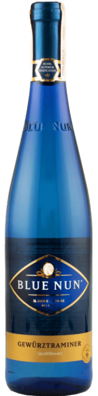 14,95 € Бесплатная доставка | Белое вино Langguth Blue Nun Q.b.A. Rheinhessen Германия Gewürztraminer — Гевюрцтраминер Бутылка 75 cl
