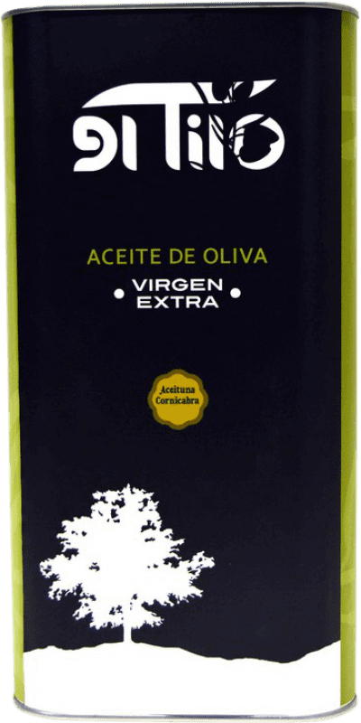 43,95 € Free Shipping | Olive Oil Campo las Heras El Tilo Virgen Spain Special Can 5 L