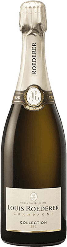 75,95 € Бесплатная доставка | Белое игристое Louis Roederer Collection 242 A.O.C. Champagne шампанское Франция Pinot Black, Chardonnay, Pinot Meunier бутылка 75 cl