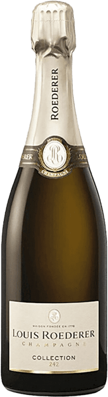 79,95 € Envío gratis | Espumoso blanco Louis Roederer Collection 242 A.O.C. Champagne Champagne Francia Pinot Negro, Chardonnay, Pinot Meunier Botella 75 cl