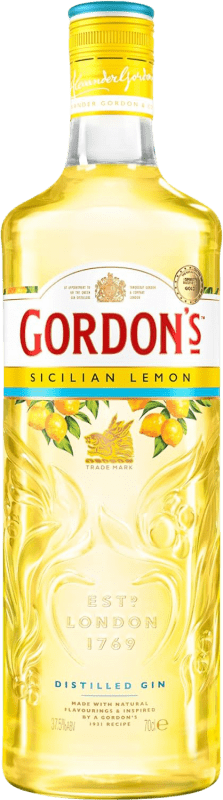 18,95 € Envio grátis | Gin Gordon's Lemon Sicilian Reino Unido Garrafa 70 cl