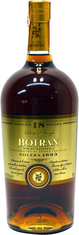 28,95 € Spedizione Gratuita | Rum Licorera Quezalteca Botran Guatemala 18 Anni Bottiglia 1 L