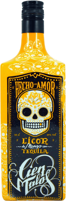 16,95 € Бесплатная доставка | Текила Enerhaus 100 Cien Malos Licor de Mango y Tequila Мексика бутылка 70 cl