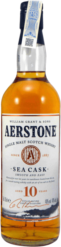 42,95 € Envío gratis | Whisky Single Malt Grant & Sons Aerstone Sea Cask Reino Unido 10 Años Botella 70 cl