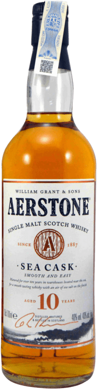 44,95 € Envio grátis | Whisky Single Malt Grant & Sons Aerstone Sea Cask Reino Unido 10 Anos Garrafa 70 cl