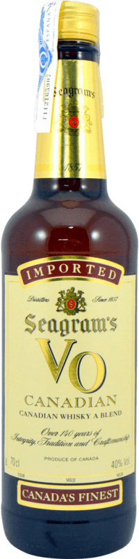 17,95 € Kostenloser Versand | Whiskey Blended Seagram's V.O. Canadian Whisky Kanada Flasche 70 cl