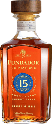 68,95 € Envío gratis | Brandy Pedro Domecq Fundador Supremo D.O. Jerez-Xérès-Sherry España 15 Años Botella 70 cl