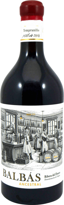 61,95 € Free Shipping | Red Wine Balbás Ancestral D.O. Ribera del Duero Castilla y León Spain Tempranillo 75 cl