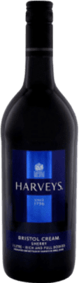 11,95 € Бесплатная доставка | Крепленое вино Harvey's Bristol Cream D.O. Jerez-Xérès-Sherry Андалусия Испания Palomino Fino, Pedro Ximénez бутылка Medium 50 cl