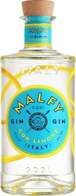 4,95 € Spedizione Gratuita | Gin Malfy Gin Limone Italia Bottiglia Miniatura 5 cl