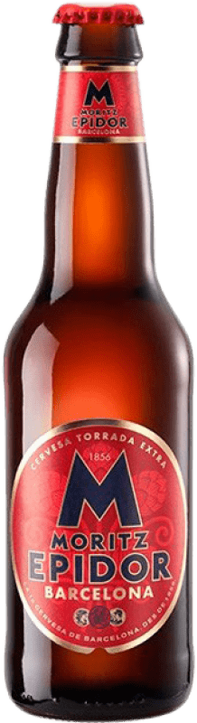 41,95 € Kostenloser Versand | 24 Einheiten Box Bier Moritz Epidor Katalonien Spanien Drittelliterflasche 33 cl