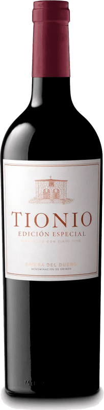 9,95 € Free Shipping | Red Wine Tionio Limited Edition Aged D.O. Ribera del Duero Castilla y León Spain Tempranillo Bottle 75 cl