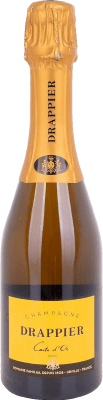 33,95 € 免费送货 | 白起泡酒 Drappier Carte d'Or 香槟 A.O.C. Champagne 香槟酒 法国 Pinot Black, Chardonnay, Pinot Meunier 半瓶 37 cl