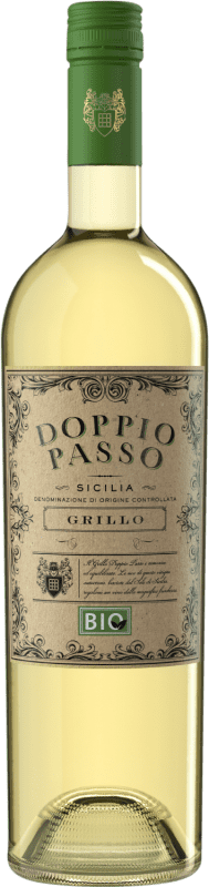 12,95 € 免费送货 | 白酒 Botter Carlo Doppio Passo BIO D.O.C. Sicilia 西西里岛 意大利 Grillo 瓶子 75 cl