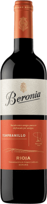 12,95 € 免费送货 | 红酒 Beronia 年轻的 D.O.Ca. Rioja 拉里奥哈 西班牙 Tempranillo 瓶子 75 cl