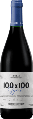 7,95 € 送料無料 | 赤ワイン Asensio Carcelén 100x100 VT Vendimia Tardía — 遅摘み D.O. Jumilla ムルシア地方 スペイン Syrah — シラー Eco — エコ ビオ オーガニック 75 cl