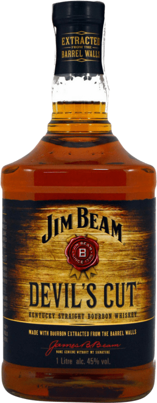 32,95 € Бесплатная доставка | Виски Бурбон Jim Beam Devil's Cut Соединенные Штаты бутылка 70 cl