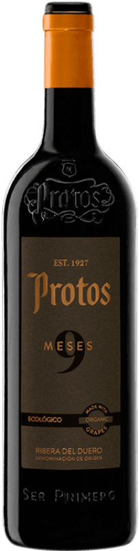 35,95 € Бесплатная доставка | Красное вино Protos 9 Meses D.O. Ribera del Duero Кастилия-Леон Испания Tempranillo — Темпранильо Eco — Эко Био Органический Бутылка Магнум 1,5 L