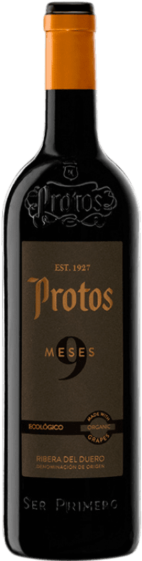 35,95 € 免费送货 | 红酒 Protos 9 Meses Ecológico D.O. Ribera del Duero 卡斯蒂利亚莱昂 西班牙 Tempranillo 瓶子 Magnum 1,5 L