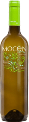 8,95 € Envío gratis | Vino blanco Mocén D.O. Rueda Castilla y León España Verdejo Botella 75 cl