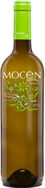 8,95 € Envío gratis | Vino blanco Mocén D.O. Rueda Castilla y León España Verdejo Botella 75 cl