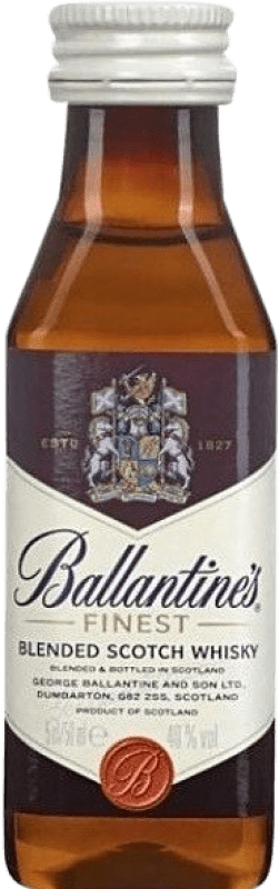 29,95 € Envoi gratuit | Boîte de 12 unités Whisky Blend Ballantine's Royaume-Uni Mini-Bouteille 5 cl
