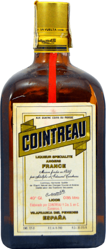 57,95 € 送料無料 | リキュール Cointreau コレクターズ コピー 1980 年代 スペイン ボトル 80 cl