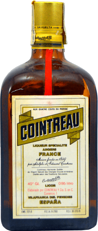 57,95 € 免费送货 | 利口酒 Cointreau 1980's 西班牙 80 cl 收藏品 不可食用 Orange — 橙子
