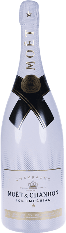 675,95 € Бесплатная доставка | Белое игристое вино Moët & Chandon Ice Impérial — Имперский A.O.C. Champagne шампанское Франция Pinot Noir — Пино Нуар, Chardonnay — Шардоне, Pinot Meunier — Пино Менье Бутылка Иеробоам Двойной Магнум 3 L