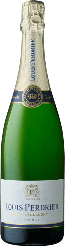 42,95 € Kostenloser Versand | Weißer Sekt Louis Perdrier Excellence Brut A.O.C. Champagne Champagner Frankreich Spätburgunder, Chardonnay, Weißburgunder Magnum-Flasche 1,5 L