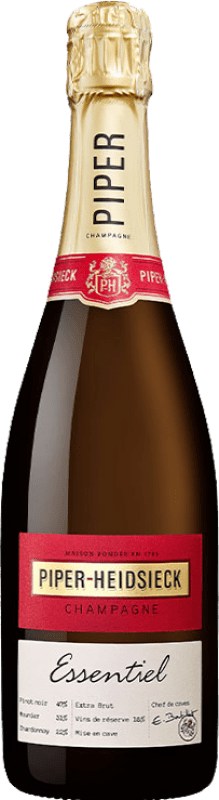 66,95 € Spedizione Gratuita | Spumante bianco Piper-Heidsieck Essentiel Brut Gran Riserva A.O.C. Champagne champagne Francia Pinot Nero, Chardonnay, Pinot Meunier Bottiglia 75 cl