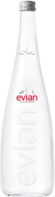 39,95 € Бесплатная доставка | Коробка из 12 единиц Вода Evian Natural Франция бутылка 75 cl