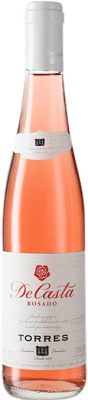 59,95 € Envío gratis | Caja de 12 unidades Vino rosado Torres De Casta Rosat D.O. Penedès Cataluña España Garnacha, Cariñena Media Botella 37 cl