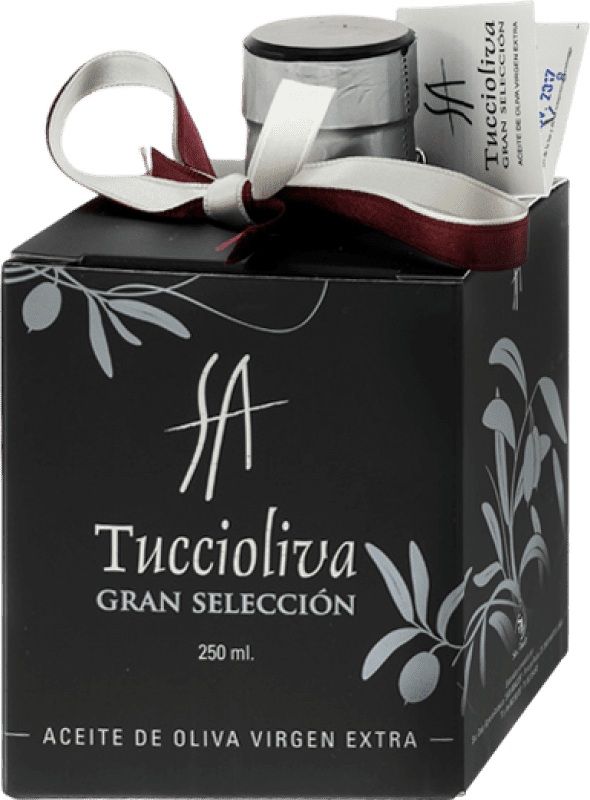 12,95 € 送料無料 | オリーブオイル Tuccioliva Mystic Black — ブラックエディション, セレクション, EVOO エキストラバージン Jaén スペイン 小瓶 25 cl