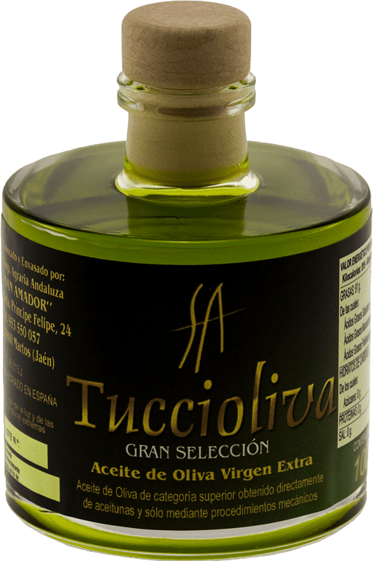 3,95 € 送料無料 | オリーブオイル Tuccioliva Aranda セレクション, EVOO エキストラバージン Jaén スペイン ミニチュアボトル 10 cl