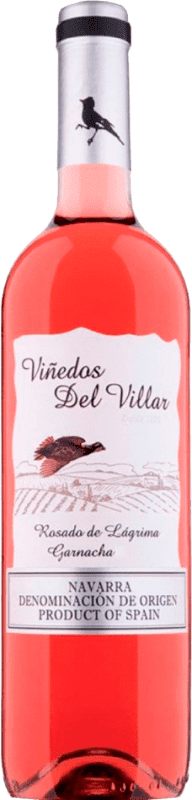 8,95 € Free Shipping | Rosé Wine Castillo de Monjardín Viñedos del Villar Lágrima Young D.O. Navarra Navarre Spain Grenache Bottle 75 cl