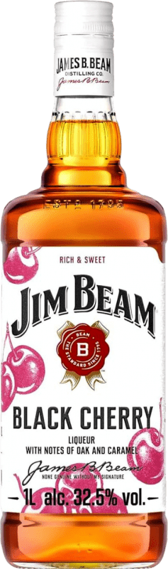 29,95 € Envío gratis | Whisky Bourbon Jim Beam Black Cherry Estados Unidos Botella 1 L