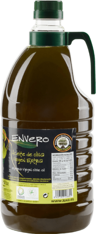 29,95 € Spedizione Gratuita | Olio d'Oliva Loxa Non Filtrato, EVO Extra Vergine Spagna Tanica 2 L