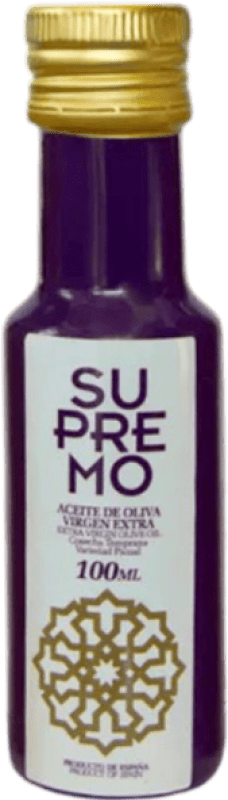 109,95 € Kostenloser Versand | 24 Einheiten Box Olivenöl Supremo E-NOL Extra Nativ Jaén Spanien Picual Miniaturflasche 10 cl Glas
