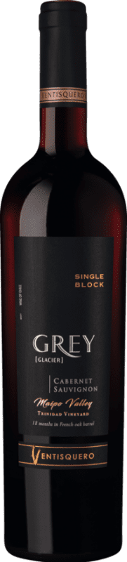 28,95 € 免费送货 | 红葡萄酒 Viña Ventisquero Grey 特级珍藏 I.G. Valle del Maipo 迈波谷 智利 Cabernet Sauvignon — 赤霞珠 75 cl