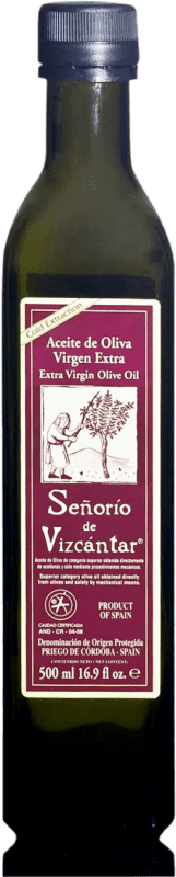 10,95 € 免费送货 | 橄榄油 Vizcántar Señorío de Vizcántar 甄选, 特别, EVOO 特级初榨 D.O.P. Priego de Córdoba Córdoba 西班牙 中瓶装 50 cl