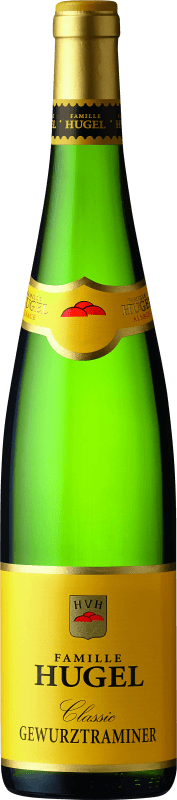10,95 € Envío gratis | Vino Blanco Hugel & Fils Classic — Clásico A.O.C. Alsace Alsace Francia Gewürztraminer Media Botella 37 cl