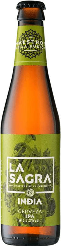 36,95 € Kostenloser Versand | Bier La Sagra India IPA — India Pale Ale Spanien Drittelliterflasche 33 cl