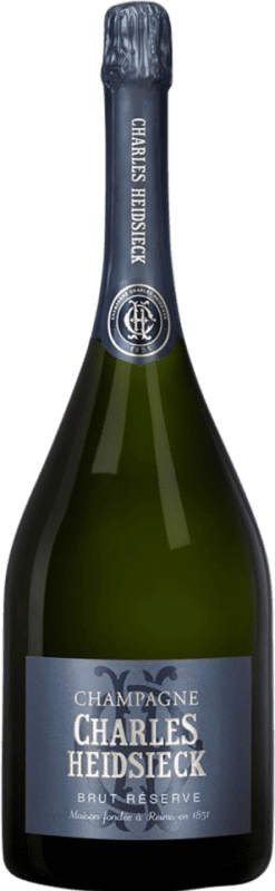 506,95 € Envío gratis | Espumoso Blanco Charles Heidsieck Brut Reserva A.O.C. Champagne Champagne Francia Pinot Negro Botella Magnum 1,5 L