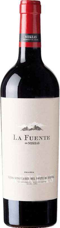 13,95 € Free Shipping | Red Wine Nekeas La Fuente Crianza — Aged D.O. Navarra Navarre Spain Tempranillo, Merlot, Cabernet Sauvignon Medium Bottle 50 cl