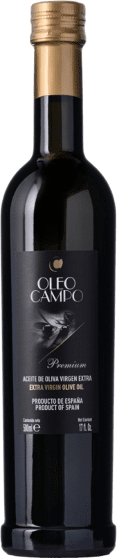 16,95 € 免费送货 | 橄榄油 Oleocampo Black — 黑色版, Premium — 高端, EVOO 特级初榨 安达卢西亚 西班牙 Picual — 皮夸尔 中瓶装 50 cl 玻璃