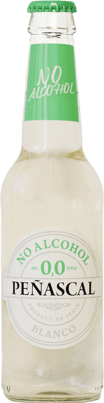 46,95 € Free Shipping | 12 units box White Sparkling Wine Peñascal Spain Tempranillo, Syrah — Shiraz, Garnacha — Grenache, Bobal Third-Liter Bottle 33 cl 0.0 Zero Zero Alcohol-Free