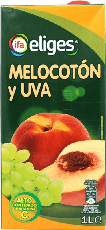 6,95 € Free Shipping | Juice Eliges Spain 1 L Melocotón — Peach, Uva